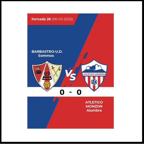 RESUMEN PARTIDO EN BARBASTRO
